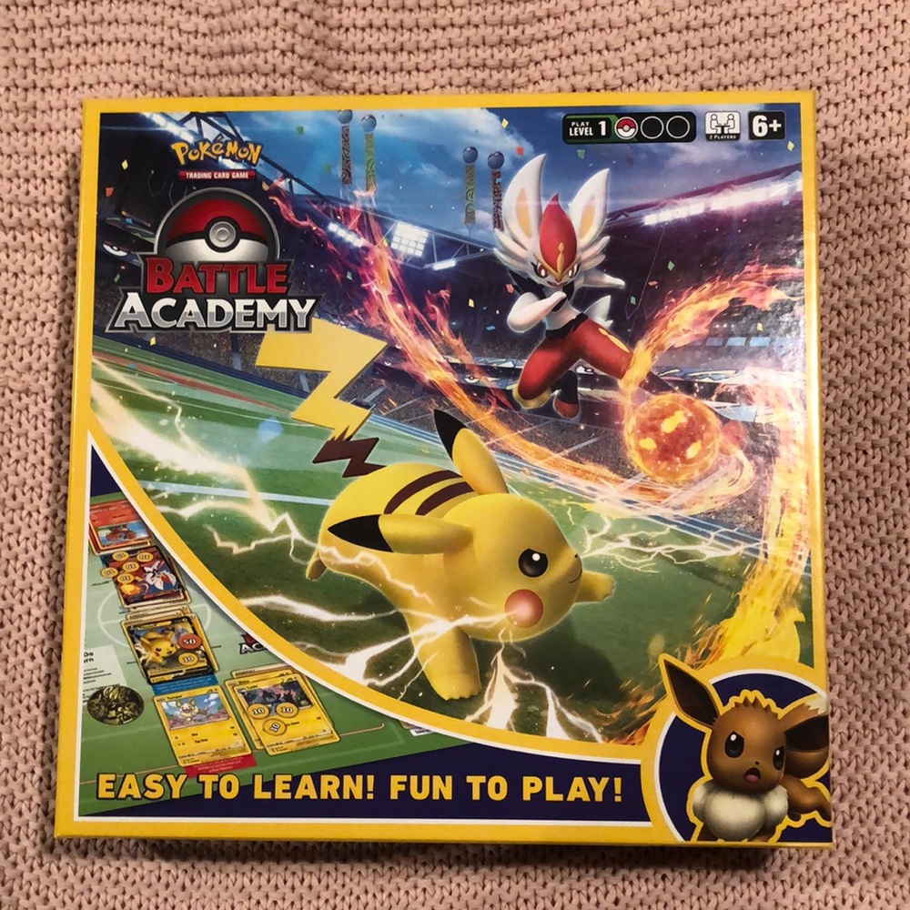 Brand new, Pokemon Battle Academy! Wrap removed but never played-decks sealed!